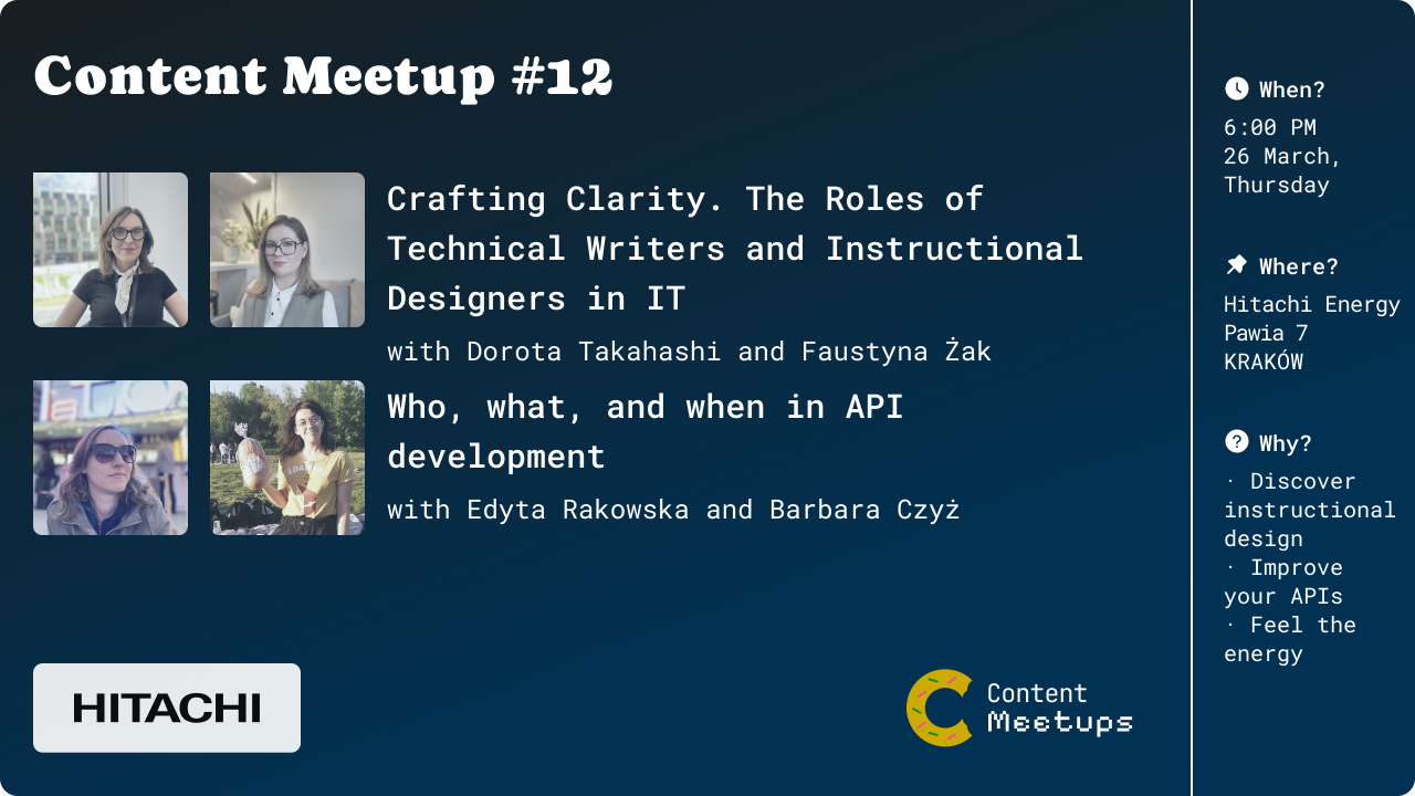 Promotion image for the Content Bytes event.